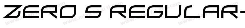 zero 5 Regular字体转换